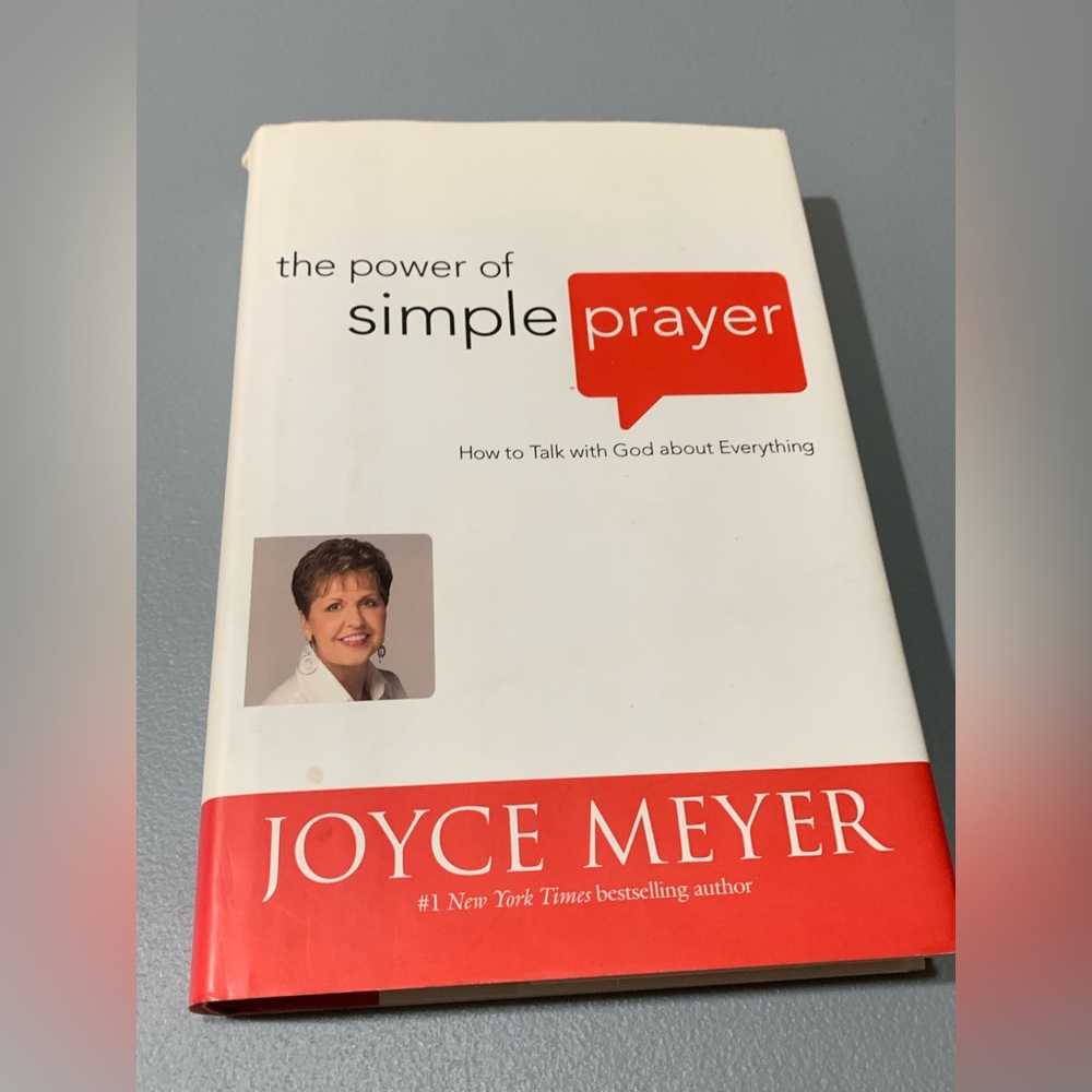 Joyce Meyer 'The Power of Simple Prayer' Book - Red and White Cover